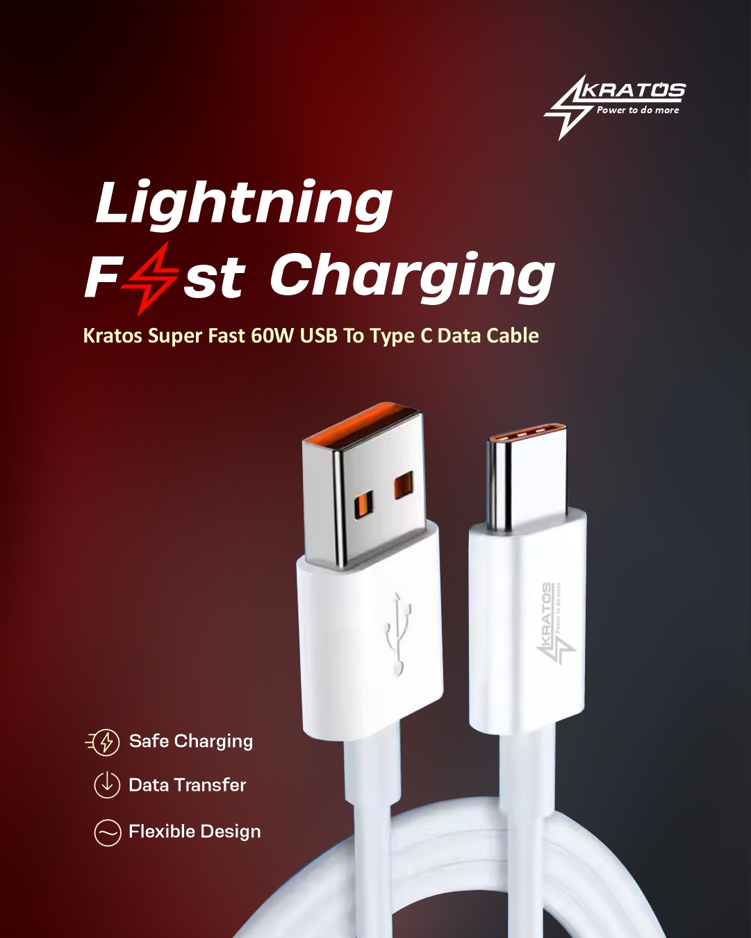 Fast Charge 20W USB-A to Type C - Image 2